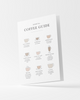 Coffee Guide card on white background