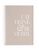 Digital Pink Eat Drink & Be Merry
