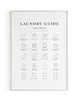 LAUNDRY GUIDE PRINT