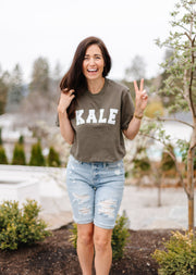 OLIVE KALE TEE