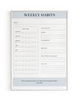 Digital Fraîche Start Weekly Habit Tracker